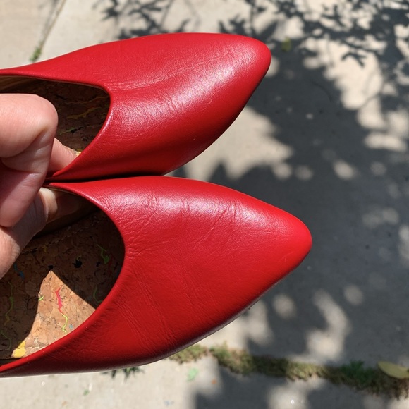 Red Women's Mules - Picture 14 of 15